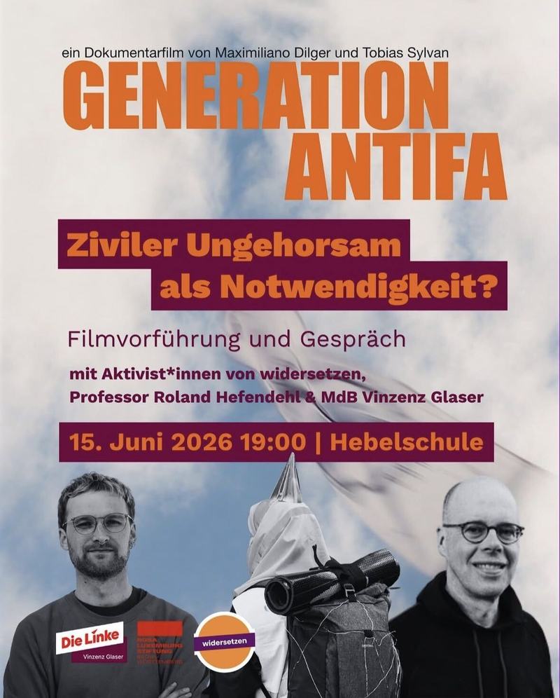 Widersetzen Plakat